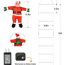 Set Luces Led De Escalera Navideña 10' Con Santa Claus