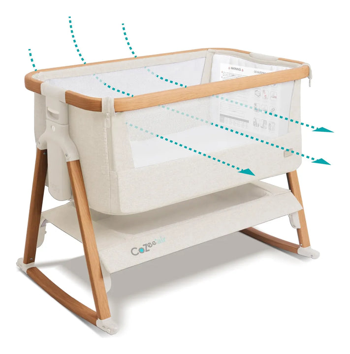 Cuna Y Cama De Noche Plegable Para Bebé Con Mecedora 0-6 Mes