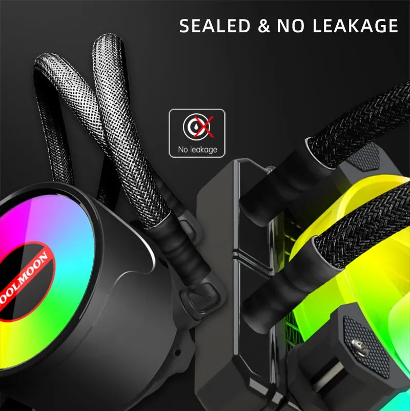 Fuente Refrigeracion Liquida Coolmoon Fancooler Rgb Pc 120mm