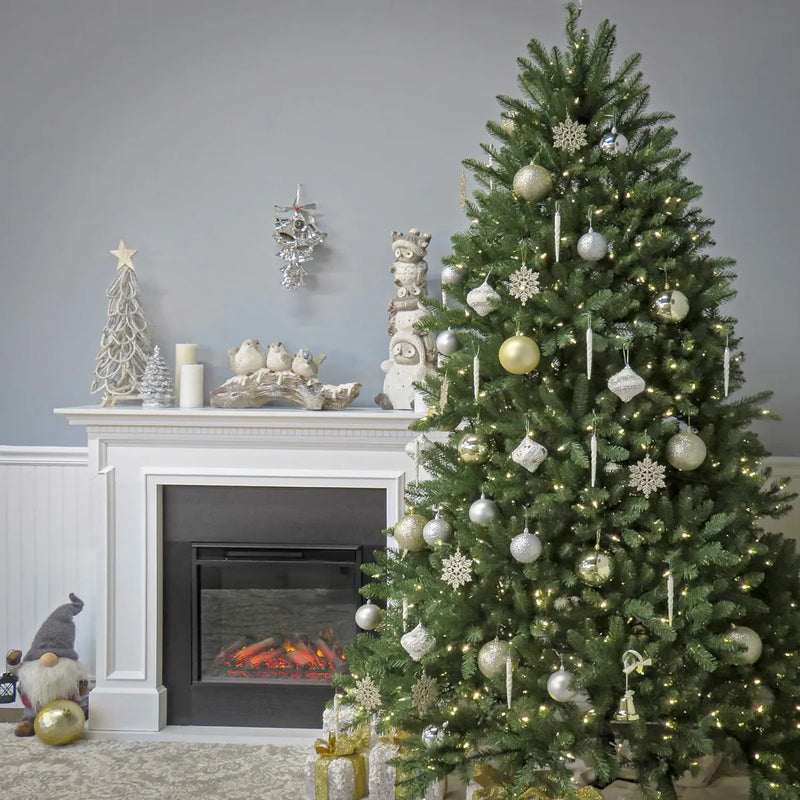 Árbol De Navidad Artificial Preiluminado 6 Pies Dunhill Fir