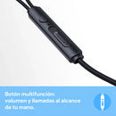 Audífonos Alámbricos Manos Libres Con Micrófono Para 3.5mm J Negro