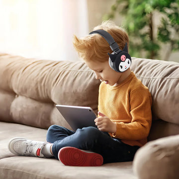 Audífonos Diadema Diferentes Personajes Bluetooth Ajustables Color Kuromi Negro