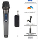 Microfono Gc W1 Dinamico Mano 1 Inalambrico Uhf Con Receptor