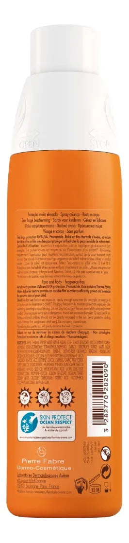 Avene Protector Solar Niños Spf50+ 200 Ml