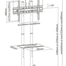 Soporte Tv Móvil Ruedas, 32'' A 70'' / Max 50kg, Jd Spr-6402 Color Negro