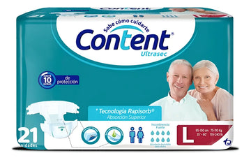 Pañales Content × 30 Und. Talla L L