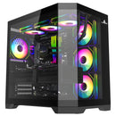 Chasis Iceberg Crystal Edge Negro X7 Fan Argb Maxi Infinity