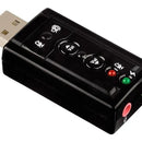 Tarjeta De Sonido Usb 7.1 Externo Con Control De Volumen