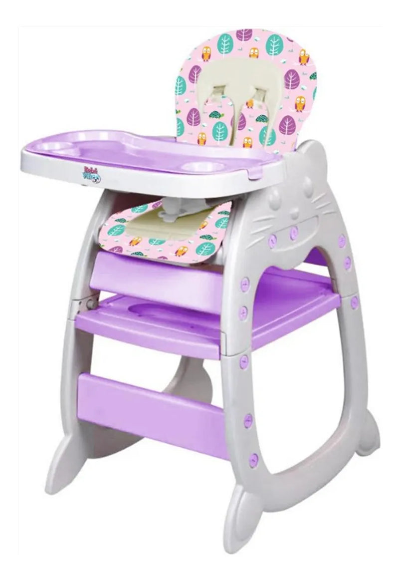 Silla Comedor Escritorio Para Bebés Lila