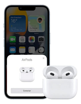 AirPods Serie 3 Compatibles Con Ios Y Android Color Blanco
