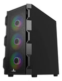 Gabinete Gamer Iceberg Titan M4 Eatx 6 Fan Argb 4000d Color Negro