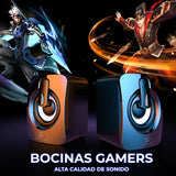 Bocina Para Computadora O Laptop Con Luz Led Rgb