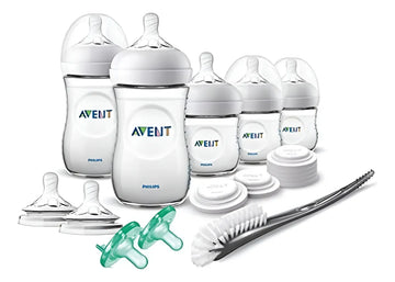 Set Philips Avent De Recien Nacido Con Biberones Natural Trasparente Floreado