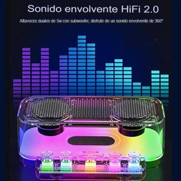 Parlante Bluetooth Z6 Rgb Portátil Teclas Mecánicas Gamer