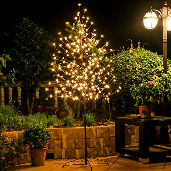 Luces Led Árbol Cerezo 6ft 208l, Decoración Navideña
