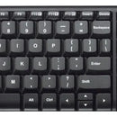 Kit de teclado y mouse inalámbrico Logitech MK220 Español de color negro