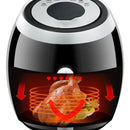 Freidora Digital Sin Aceite Fit Fry Air Fryer 4.2 Litros Negro