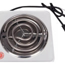 Estufa Eléctrica 1 Puesto Fogon Portátil Camping 1000w 110v Color Blanco