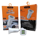 Cargador Celular Teléfono Carro Usb Dual Carga Rápida Autos Diseño 1