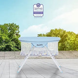 Sueño En Mí Amapola Viajeros Cuna Portátil En Brown Y Azul.