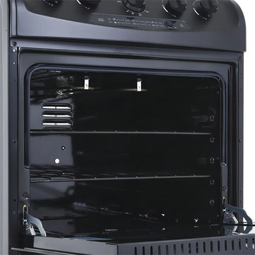 Estufa Orégano Haceb 60 Cms Gas Propano Negra Color Negro