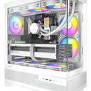 Caja Gaming Blanca Con Ventana Panorámica Y 6 Ventiladore