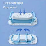 Bañera Soporte Banera Treq Plegable Con Termómetro Gris Lisa