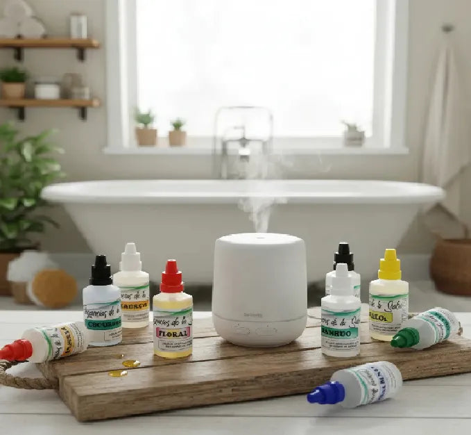 Set 5 Esencias Hidrosolubles Para Humidificador Aromaterapia