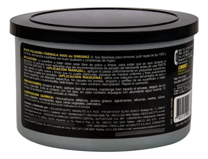 Pasta Pulidora Rubbing Quita Rayones Manchas Pulimento Pintu