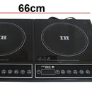 Estufa De Inducción 2 Puestos Digital Universal Royal Ei03-2 Negro
