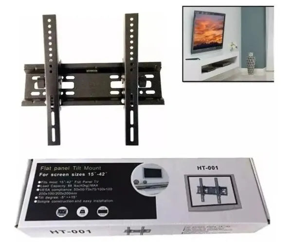Soporte De Pared Tv Lcd Led Base 15 - 42'' 40kg Ht-001 Negro