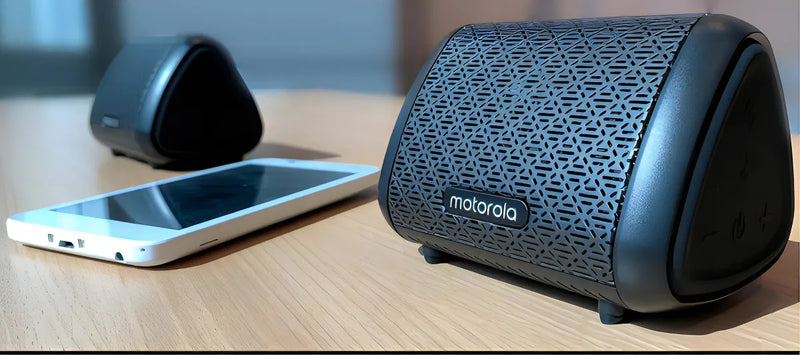 Bocinas Motorola Sonic Sub 340 Bass Twin Resistentes Al Agua Color Negro