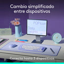 Logitech Pop Icon, Combo Teclado Y Mouse Bluetooth, Lila Mouse Lavanda Teclado Lavanda
