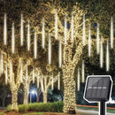 Luces Led Lagrima Meteoro X 8 Decoracion Navidad Calida