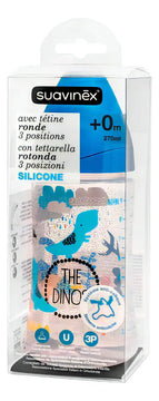 Biberon Suavinex Azul Dinosaurio X 270ml