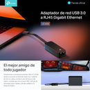 Tp-link, Adaptador De Red Usb 3.0 A Ethernet Gigabit, Ue306