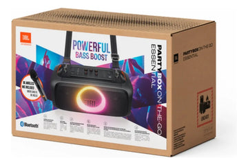 Parlante JBL ON THE GO ESSENTIAL portátil con bluetooth waterproof negra