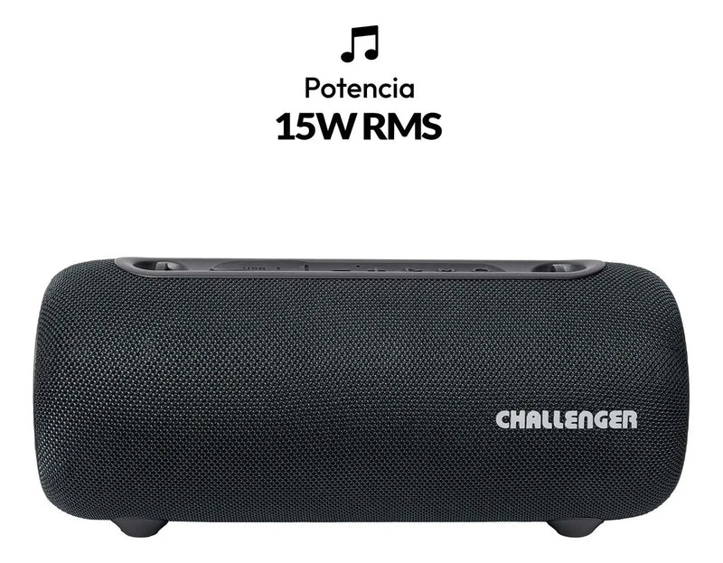 Parlante Portatil Bluetooth 15W Sc15 Challenger Color Negro