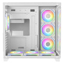 Chasis Gamer Crystal Cube Xl Blanco X7 Fan Argb Blanco