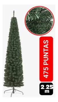 Árbol De Navidad, Pino Vela. De 2.25 Mtrs. Verde