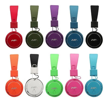 Diadema Audifonos Nia Fm Sd Auxiliar Inalambricos Bluetooth Negro