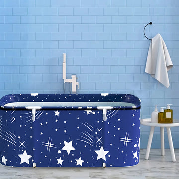 Bañera Plegable Plko Ax31105 Color Azul Con Diseño De Animales