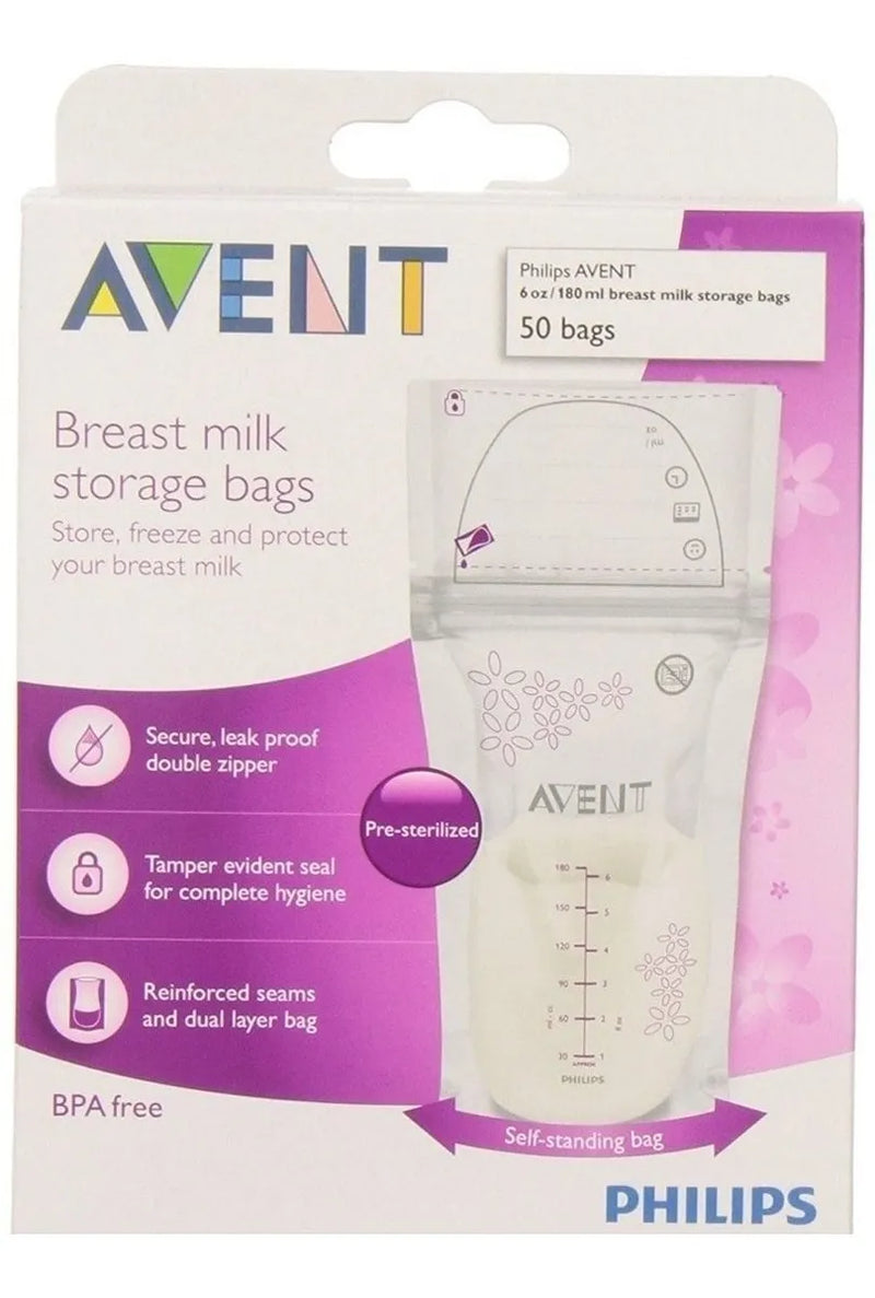 Avent Bolsas Almacenadoras Leche Materna 50und + Envio Ya!