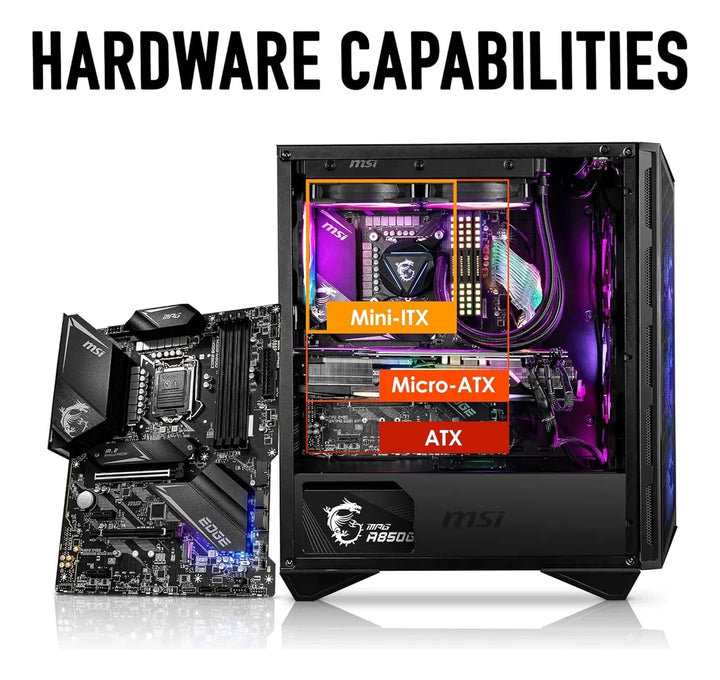 Caja Pc Gaming Msi Gungnir 111r Atx Argb Vidrio Templado