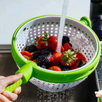 Colador Escurridor Giratorio Verduras Fruta Utensilio Cocina Diseño