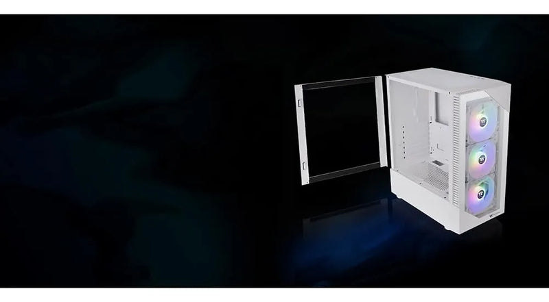 Thermaltake View 200 Tg Snow Argb Motherboard Sync Atx Caja White