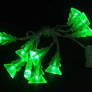 Guirnalda 10 Led 1.20mt Luz Calida Blanca Pilas Aa Cadena Blanco