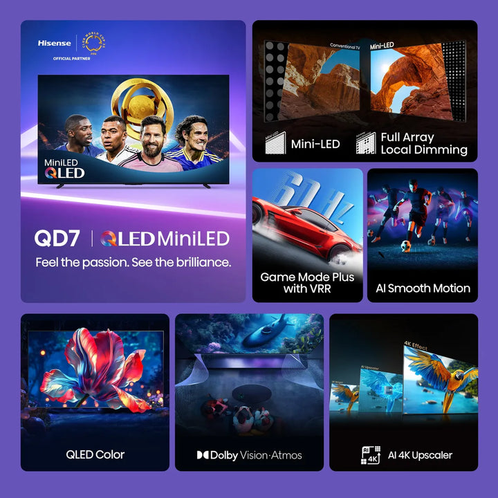 Televisor 50 Pulgadas Qd7 Mini-led 4k Uhd Smart Fire Tv