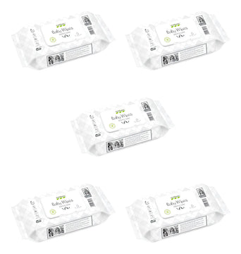 5 Paq. Toallitas Húmedas Nateen Baby Wipes X80und Para Bebé