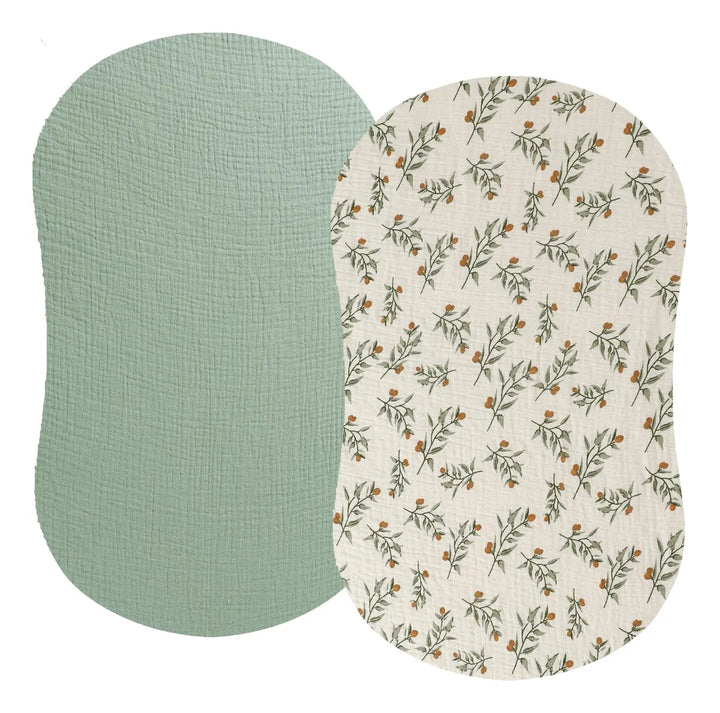 Sabanas De Moises De Muselina Compatibles Con Halo Bassinest